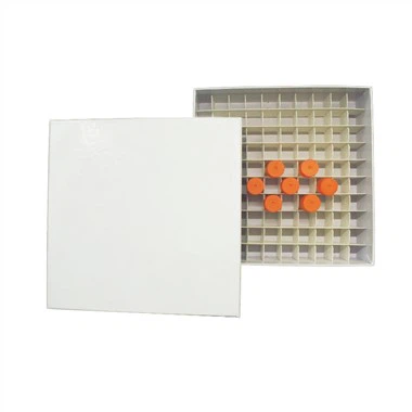 Rannsóknarstofunotkun 81-Jæja 100-Jæja 1,8ml 2ml Cryovial Tube Freezing Tube Box Paper Geymsla Cryotube Box